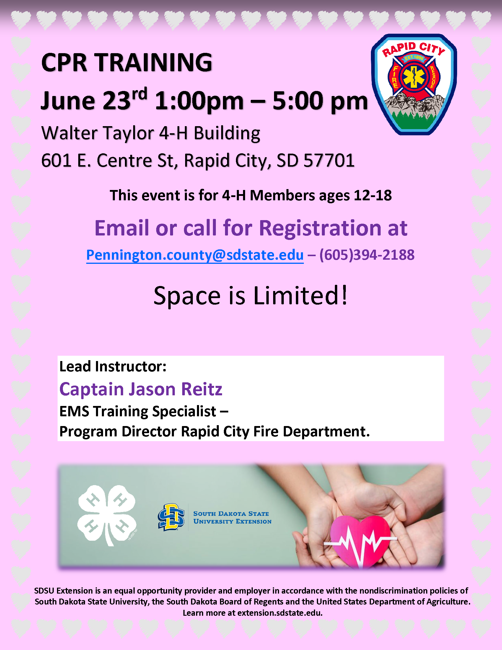 CPR training Flyer
